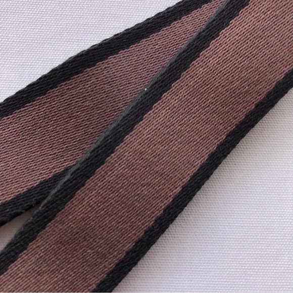 Crossbody Strap in Black, Dark Brown, & Gold - OS - Picture 4 of 7